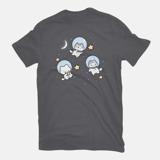 Astro Cats-Unisex-Basic-Tee-MaxoArt