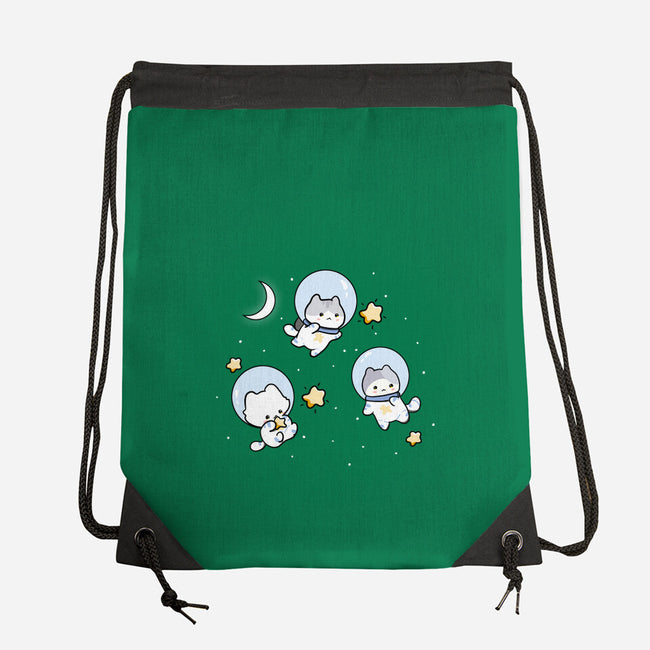 Astro Cats-None-Drawstring-Bag-MaxoArt