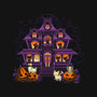 Pumpkin Haunted House-None-Drawstring-Bag-worlddominationforcats