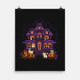 Pumpkin Haunted House-None-Matte-Poster-worlddominationforcats