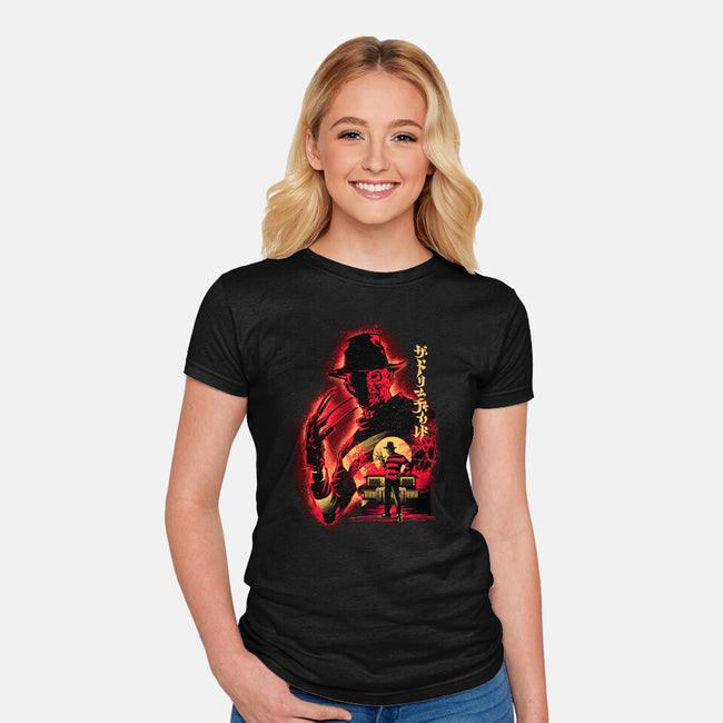 Attack Of Krueger-Womens-Fitted-Tee-hypertwenty