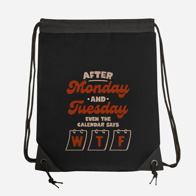 The Calendar Says WTF-None-Drawstring-Bag-koalastudio