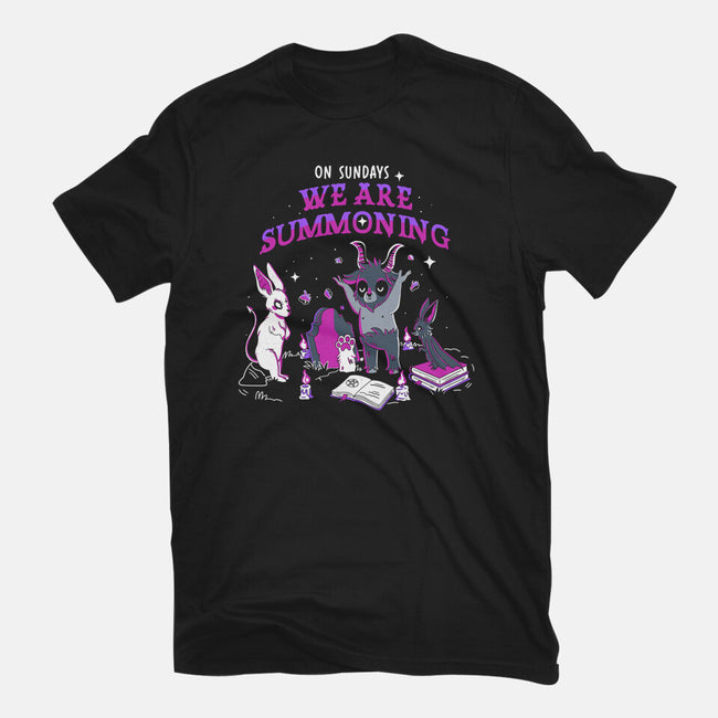 Summoning On Sundays-Womens-Fitted-Tee-yumie