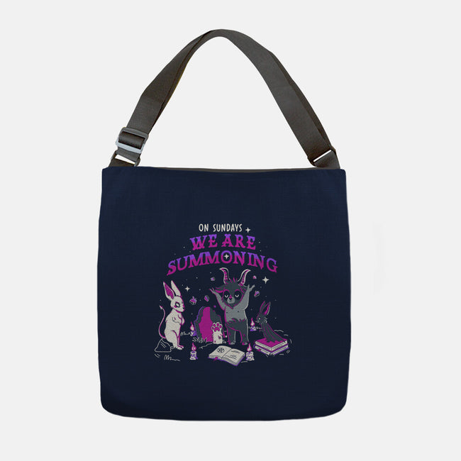 Summoning On Sundays-None-Adjustable Tote-Bag-yumie