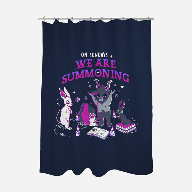 Summoning On Sundays-None-Polyester-Shower Curtain-yumie