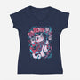 My Meowgic-Womens-V-Neck-Tee-yumie