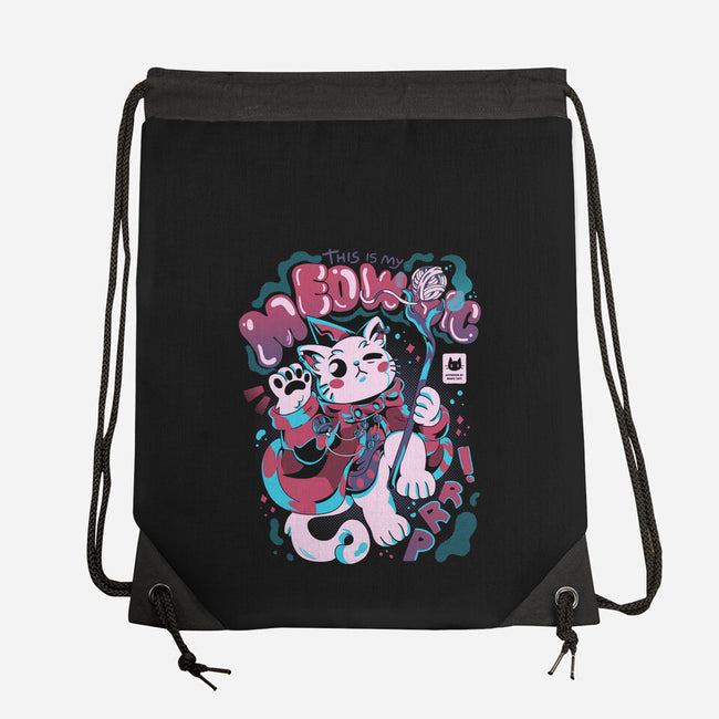 My Meowgic-None-Drawstring-Bag-yumie