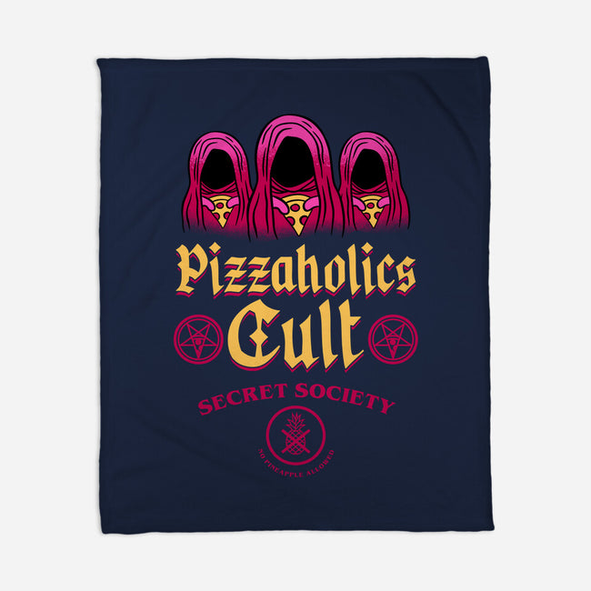 Pizzaholics Cult Secret Society-None-Fleece-Blanket-sachpica