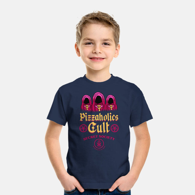 Pizzaholics Cult Secret Society-Youth-Basic-Tee-sachpica