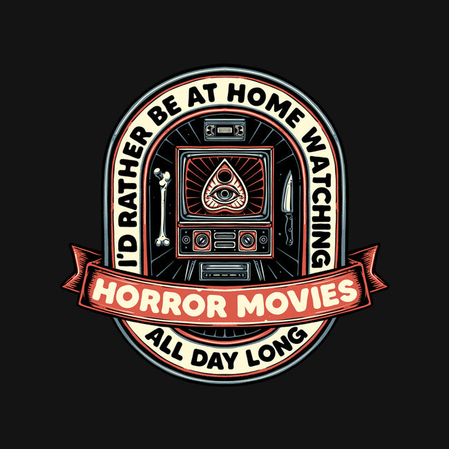 Horror Movies All Day-Unisex-Basic-Tank-glitchygorilla