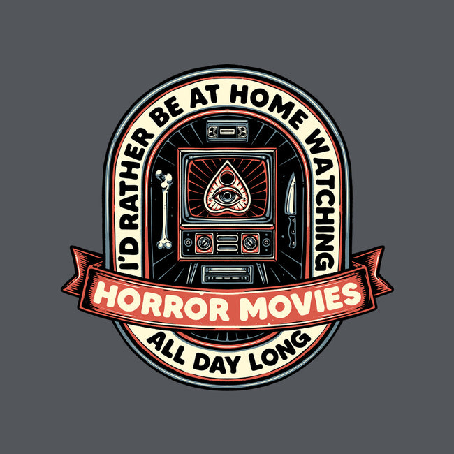 Horror Movies All Day-None-Drawstring-Bag-glitchygorilla