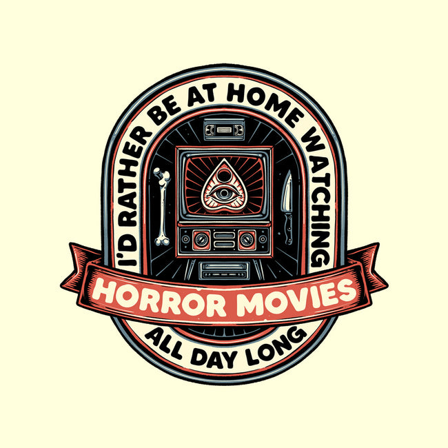 Horror Movies All Day-None-Removable Cover w Insert-Throw Pillow-glitchygorilla