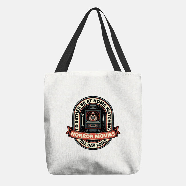 Horror Movies All Day-None-Basic Tote-Bag-glitchygorilla