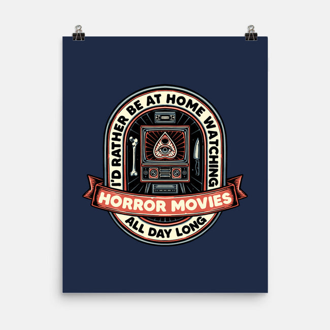 Horror Movies All Day-None-Matte-Poster-glitchygorilla