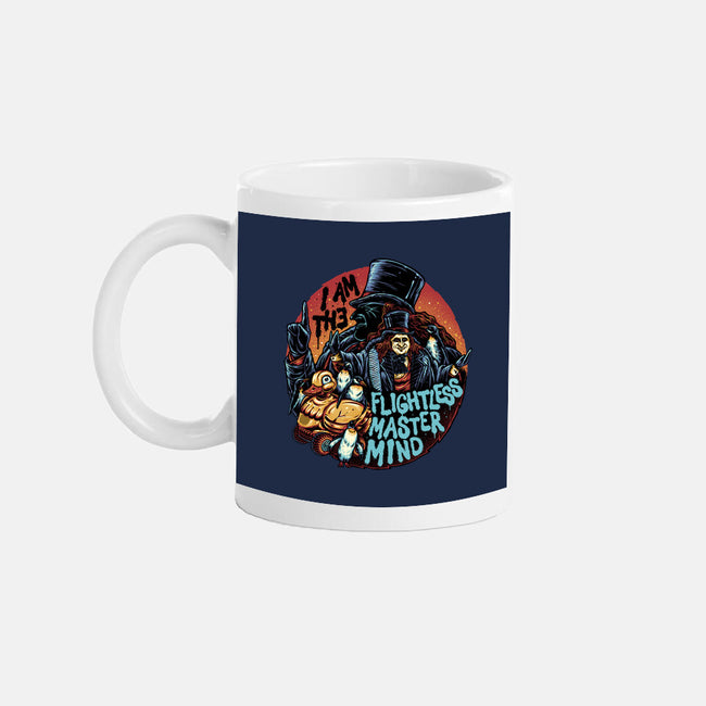 Flightless Mastermind-None-Mug-Drinkware-glitchygorilla