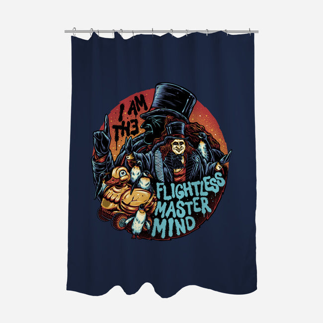 Flightless Mastermind-None-Polyester-Shower Curtain-glitchygorilla