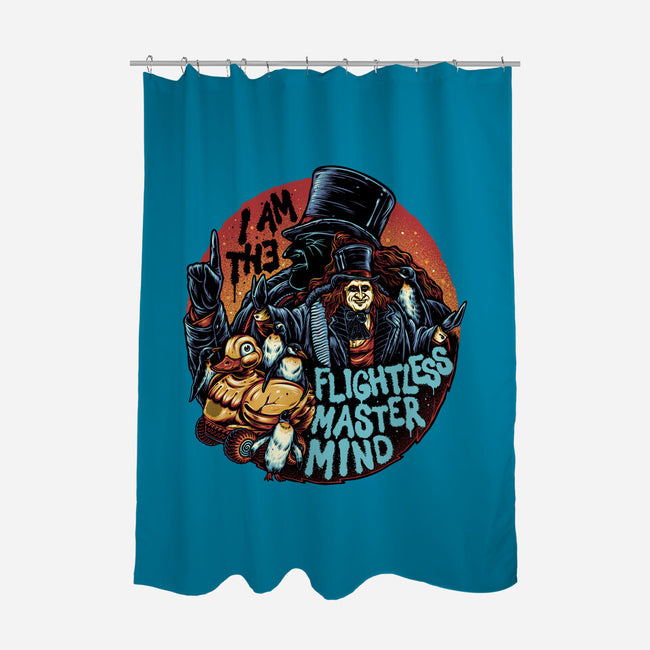 Flightless Mastermind-None-Polyester-Shower Curtain-glitchygorilla