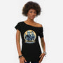 King Of Chill-Womens-Off Shoulder-Tee-glitchygorilla