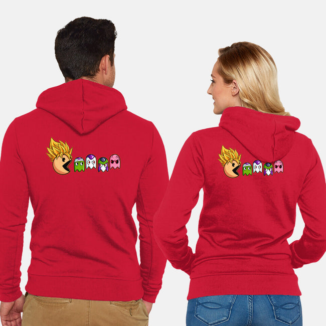 Eat Like Supersaiyan-Unisex-Zip-Up-Sweatshirt-spoilerinc