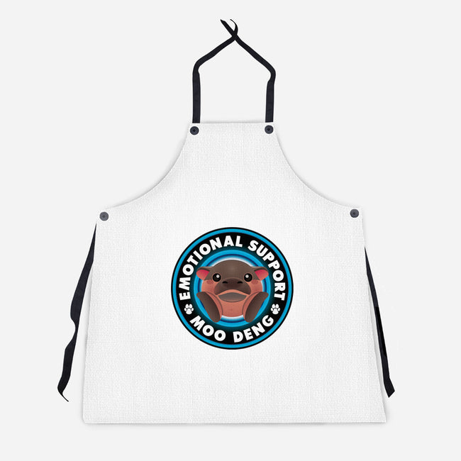 Emotional Support Hippo-Unisex-Kitchen-Apron-Whimsical Thinker