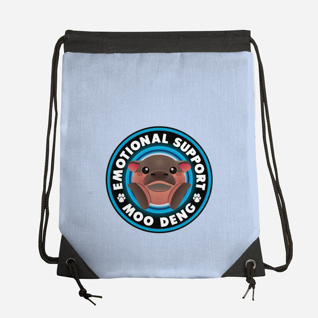 Emotional Support Hippo-None-Drawstring-Bag-Whimsical Thinker