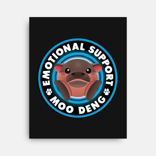 Emotional Support Hippo-None-Stretched-Canvas-Whimsical Thinker