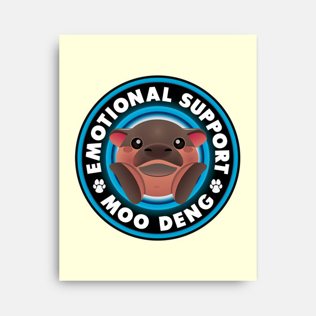 Emotional Support Hippo-None-Stretched-Canvas-Whimsical Thinker