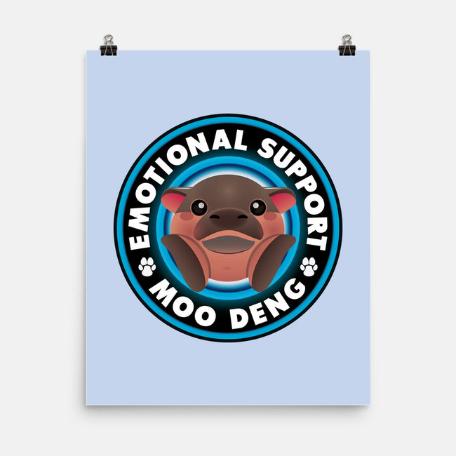 Emotional Support Hippo-None-Matte-Poster-Whimsical Thinker