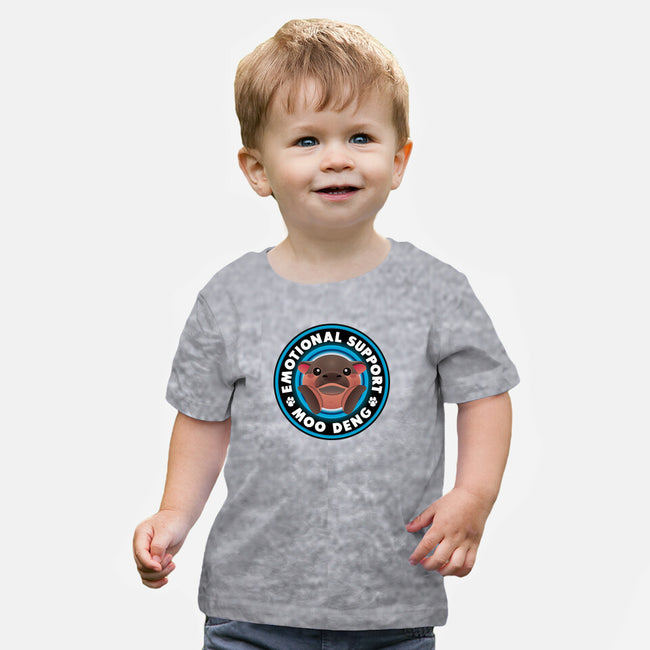 Emotional Support Hippo-Baby-Basic-Tee-Whimsical Thinker