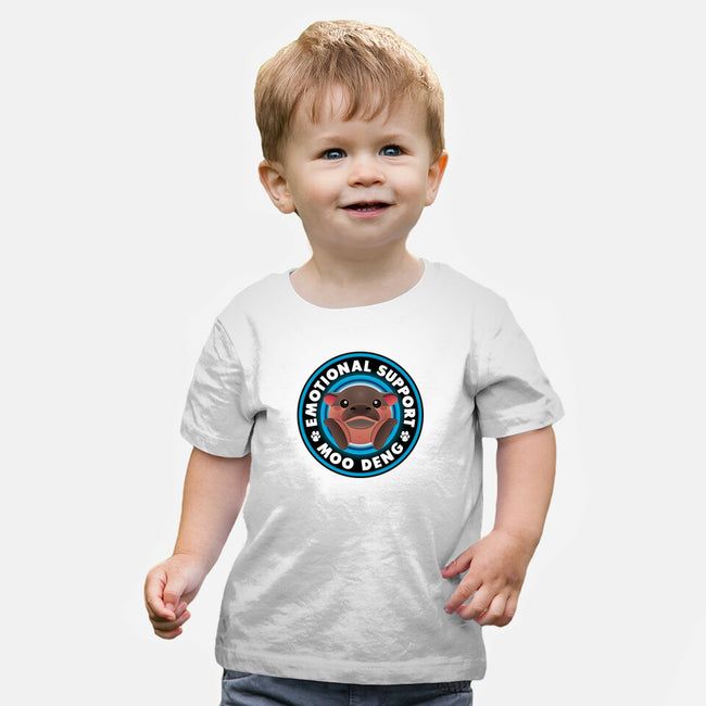 Emotional Support Hippo-Baby-Basic-Tee-Whimsical Thinker