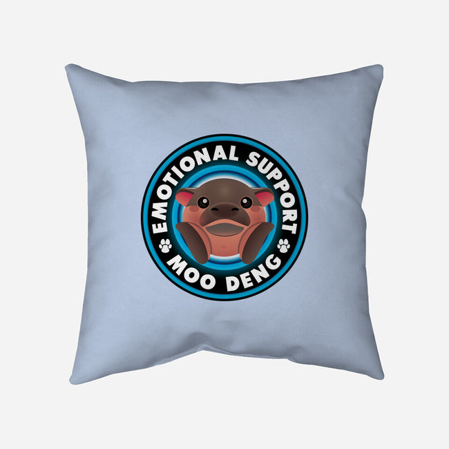 Emotional Support Hippo-None-Removable Cover w Insert-Throw Pillow-Whimsical Thinker