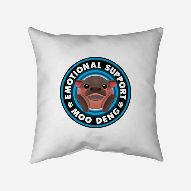 Emotional Support Hippo-None-Removable Cover w Insert-Throw Pillow-Whimsical Thinker