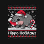 Hippo Holidays-Unisex-Pullover-Sweatshirt-NemiMakeit