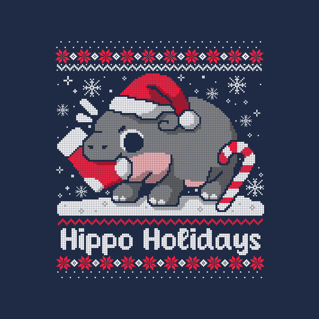 Hippo Holidays-Unisex-Pullover-Sweatshirt-NemiMakeit