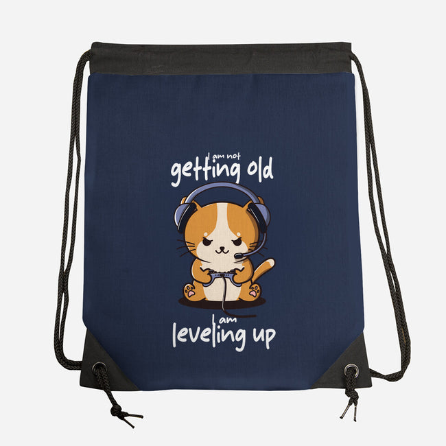 I Am Leveling Up-None-Drawstring-Bag-fanfabio