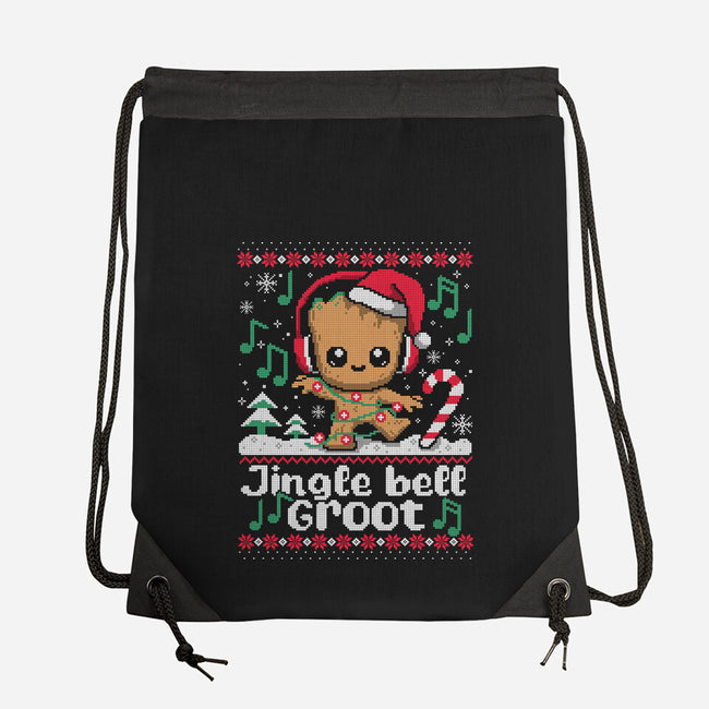 Jingle Bell Groot-None-Drawstring-Bag-NemiMakeit