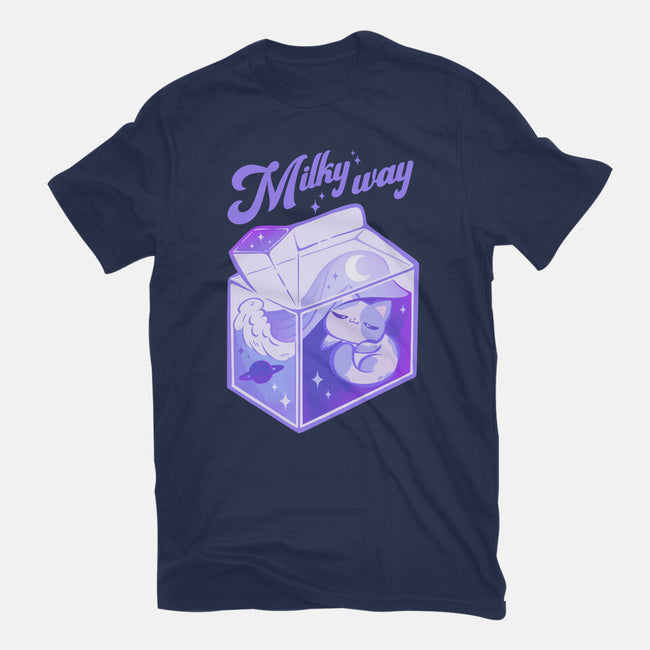 Milky Way-Womens-Fitted-Tee-ricolaa