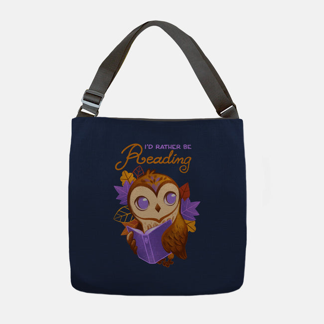 Rather Be Reading-None-Adjustable Tote-Bag-ricolaa