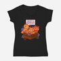 Adopt A Pumpcat-Womens-V-Neck-Tee-ricolaa