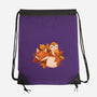 Fox And Owl Autumn-None-Drawstring-Bag-ricolaa