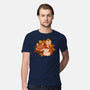 Fox And Owl Autumn-Mens-Premium-Tee-ricolaa