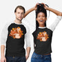 Fox And Owl Autumn-Unisex-Baseball-Tee-ricolaa