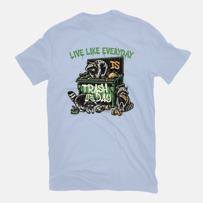 Trash Day-Womens-Basic-Tee-glitchygorilla