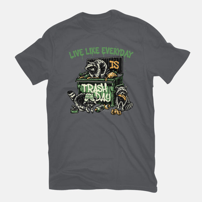 Trash Day-Womens-Basic-Tee-glitchygorilla
