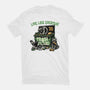 Trash Day-Womens-Basic-Tee-glitchygorilla