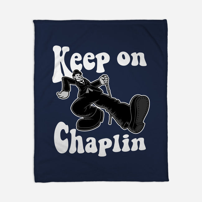 Keep On Chaplin-None-Fleece-Blanket-jasesa