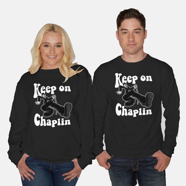 Keep On Chaplin-Unisex-Crew Neck-Sweatshirt-jasesa