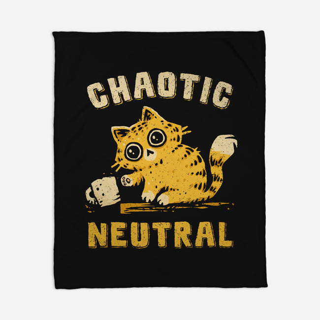 Chaotic Cat-None-Fleece-Blanket-kg07