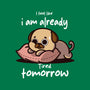 I Am Already Tired Tomorrow-None-Adjustable Tote-Bag-fanfabio