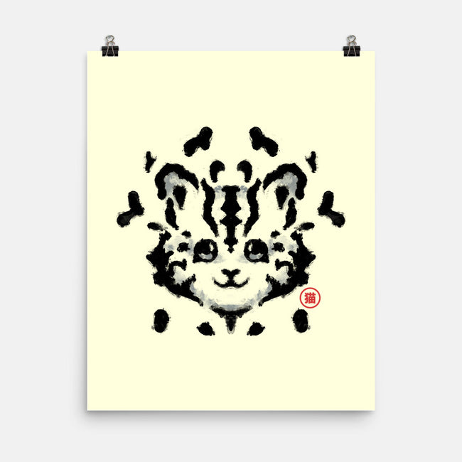 Cat Rorschach Test-None-Matte-Poster-tobefonseca